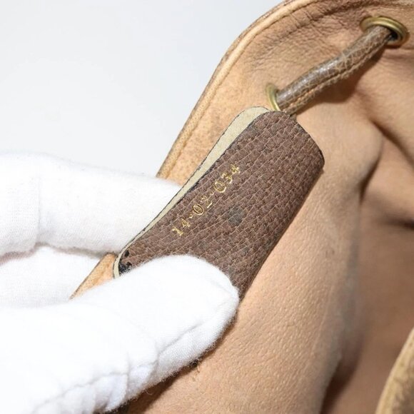 GUCCI GG Supreme Web Sherry Line Shoulder Bag PVC Beige 14 02 034 Auth 143349 - Picture 13 of 15